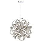 Quoizel Five Light Pendant Ribbons in Crystal Chrome