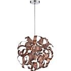 Quoizel Five Light Pendant Ribbons in Satin Copper