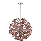 Quoizel 12 Light Pendant Ribbons in Satin Copper