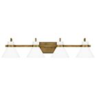 Quoizel Four Light Bath Regency in Weathered Brass