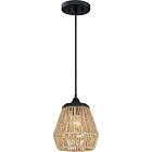 Quoizel One Light Mini Pendant Romain in Earth Black