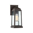 Quoizel One Light Outdoor Wall Lantern Ravenel in Western Bronze