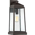 Quoizel One Light Outdoor Wall Lantern Ravenel in Western Bronze