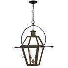 Quoizel Two Light Outdoor Hanging Lantern Rue De Royal in Industrial Bronze