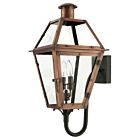 Quoizel Two Light Outdoor Wall Lantern Rue De Royal in Aged Copper