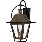 Quoizel One Light Outdoor Wall Lantern Rue De Royal in Industrial Bronze