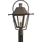 Quoizel One Light Outdoor Post Mount Rue De Royal in Industrial Bronze