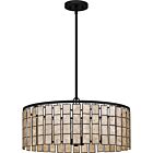 Quoizel Four Light Pendant Seigler in Matte Black