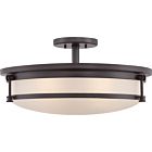 Quoizel Five Light Semi Flush Mount Sailor in Western Bronze