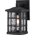 Quoizel One Light Outdoor Wall Lantern Stonington in Mystic Black