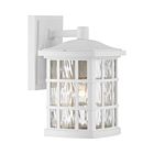 Quoizel One Light Outdoor Wall Lantern Stonington in Matte White