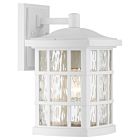 Quoizel One Light Outdoor Wall Lantern Stonington in Matte White