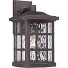 Quoizel One Light Outdoor Wall Lantern Stonington in Palladian Bronze