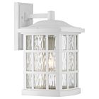 Quoizel One Light Outdoor Wall Lantern Stonington in Matte White