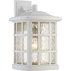 Quoizel One Light Outdoor Wall Lantern Stonington in Matte White