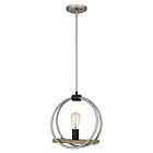 Sterling 1-Light Mini Pendant in Brushed Nickel