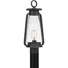 Sutton 1-Light Outdoor Post Mount in Speckled Black