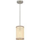 Syrah 1-Light Mini Pendant in Brushed Nickel