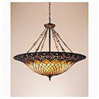 Quoizel Six Light Foyer Pendant Adriana in Vintage Bronze