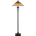 Quoizel Two Light Floor Lamp Gotham in Vintage Bronze