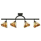 Quoizel Four Light Track Light Asheville in Valiant Bronze