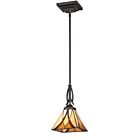 Quoizel One Light Mini Pendant Asheville in Valiant Bronze