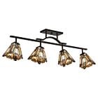 Quoizel Four Light Track Light Inglenook in Valiant Bronze