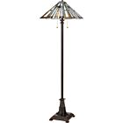 Quoizel Two Light Floor Lamp Maybeck in Valiant Bronze