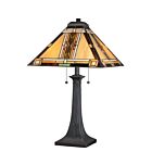 Quoizel Two Light Table Lamp Navajo in Valiant Bronze