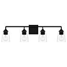 Quoizel Four Light Bath Thoresby in Matte Black