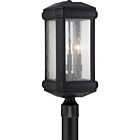 Trumbull 3-Light Outdoor Post Lantern in Mystic Black