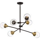 Quoizel Six Light Chandelier Trance in Western Bronze