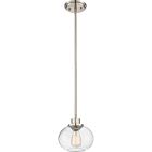 Quoizel One Light Mini Pendant Trilogy in Brushed Nickel