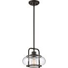 Quoizel One Light Mini Pendant Trilogy in Old Bronze