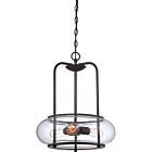 Quoizel Three Light Pendant Trilogy in Old Bronze