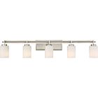 Quoizel Five Light Bath Fixture Taylor in Brushed Nickel