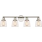 Union 4-Light Bathroom Vanity Light Fixture in Polished Nickel