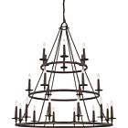 Quoizel 24 Light Chandelier Voyager in Malaga