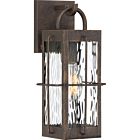 Quoizel One Light Outdoor Wall Lantern Ward in Gilded Bronze