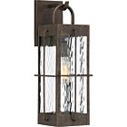 Quoizel One Light Outdoor Wall Lantern Ward in Gilded Bronze