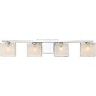 Quoizel Four Light Bath Fixture Westcap in Polished Chrome