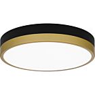 Quoizel LED Flush Mount Weldin in Matte Black Gold