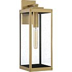 Quoizel One Light Outdoor Wall Lantern Westover in Antique Brass