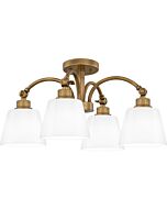 Four Light Semi Flush Mount by Quoizel