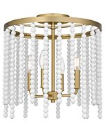 Four Light Semi Flush Mount by Quoizel