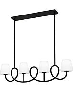 Four Light Linear Chandelier by Quoizel