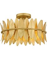 Three Light Semi Flush Mount by Quoizel