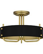 Three Light Semi Flush Mount by Quoizel