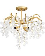 Four Light Semi Flush Mount by Quoizel