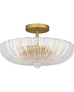 Three Light Semi Flush Mount by Quoizel